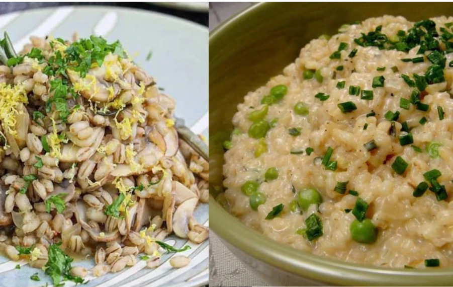 Krupoto recept z jačmenných krúp so zeleninou a parmezánom