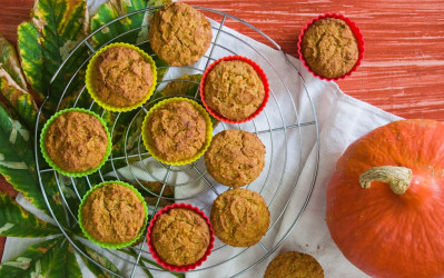 Recept na tekvicové muffiny s goji