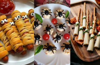 Slané jednohubky na Halloween: 3 jednoduché recepty s postupom